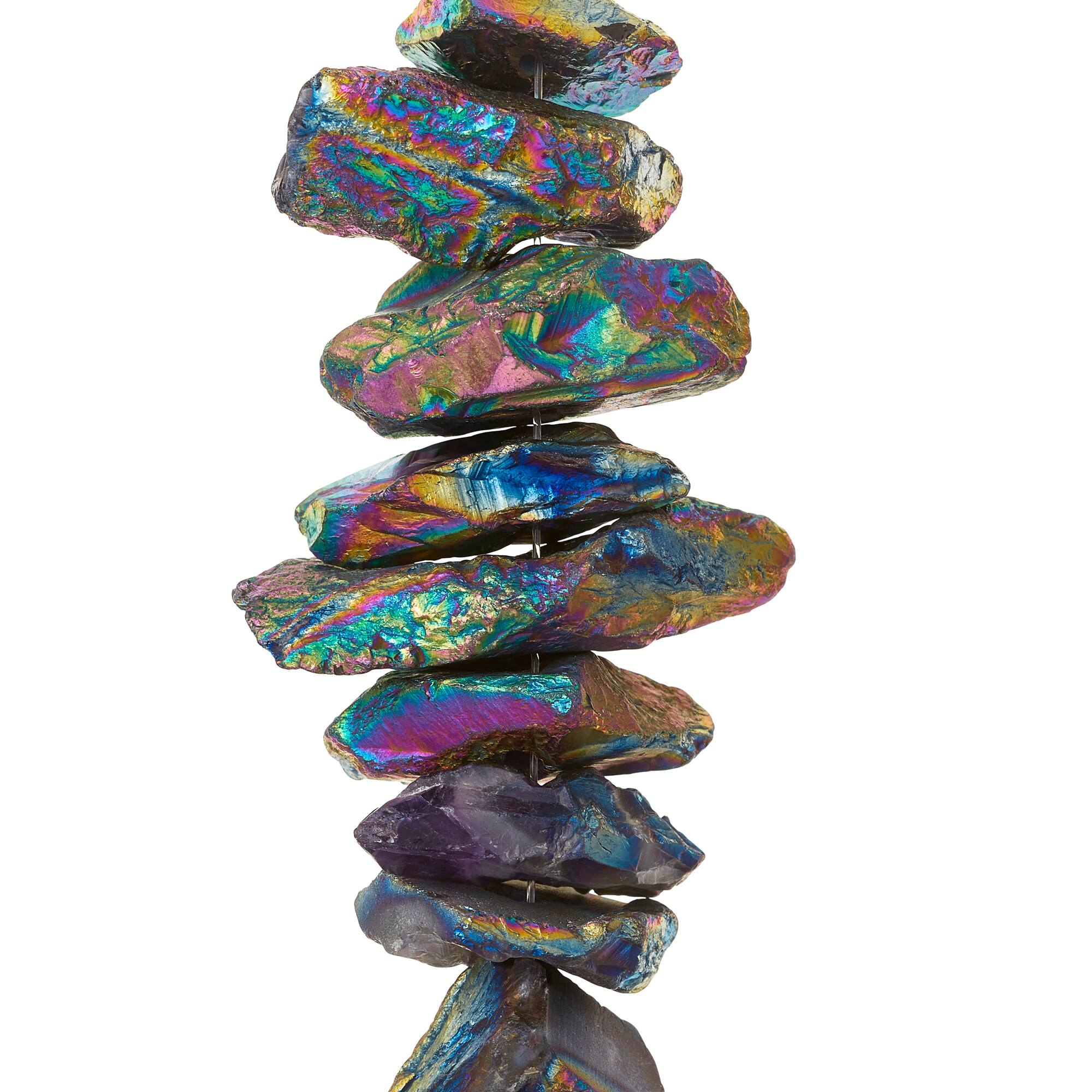 Aurora Borealis Hematite Spike Beads by Bead Landing™